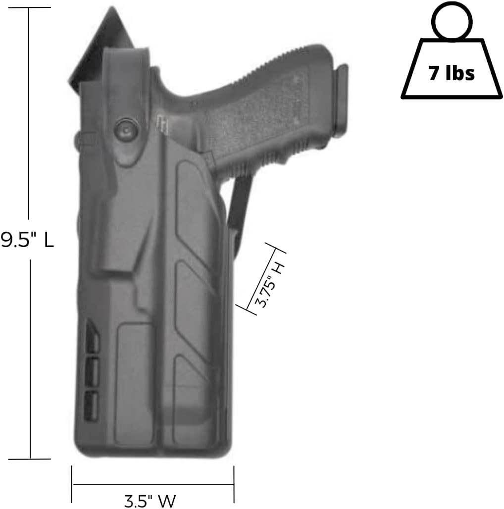 Safariland 7360 7TS ALS/SLS Mid-Ride Duty Rated Level III Retention Holster