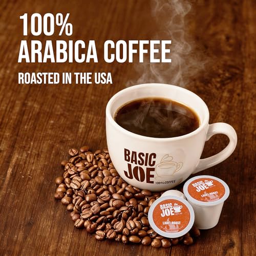 Basic Joe Coffee Pods, Medium Roast, 80 Count K-Cup, 100% Arabica