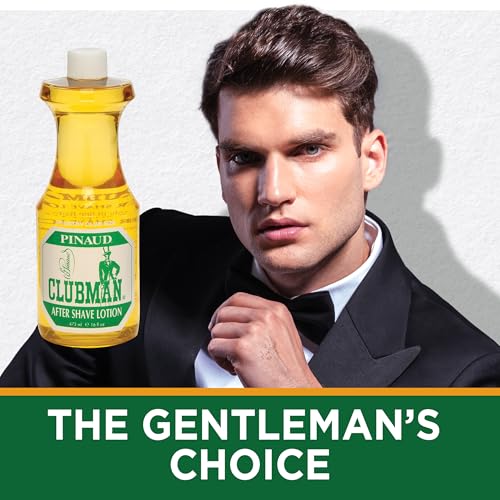Clubman Pinaud After Shave Lotion, Soothes Skin After Shaving with Masculine Fragrance, 16 Oz