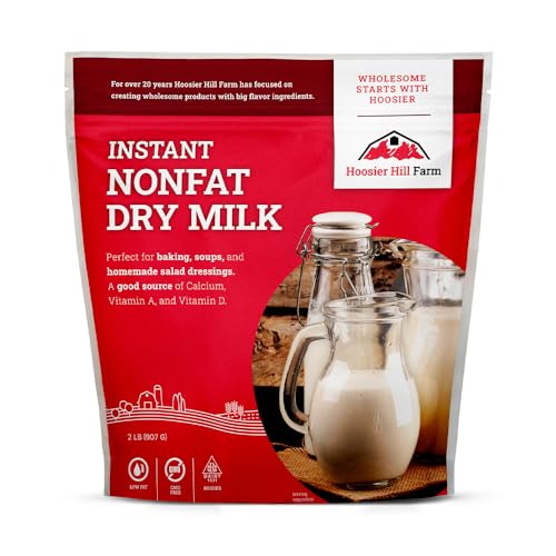 Hoosier Hill Farm Instant Nonfat Dry Milk Powder, 1LB (Pack of 1)