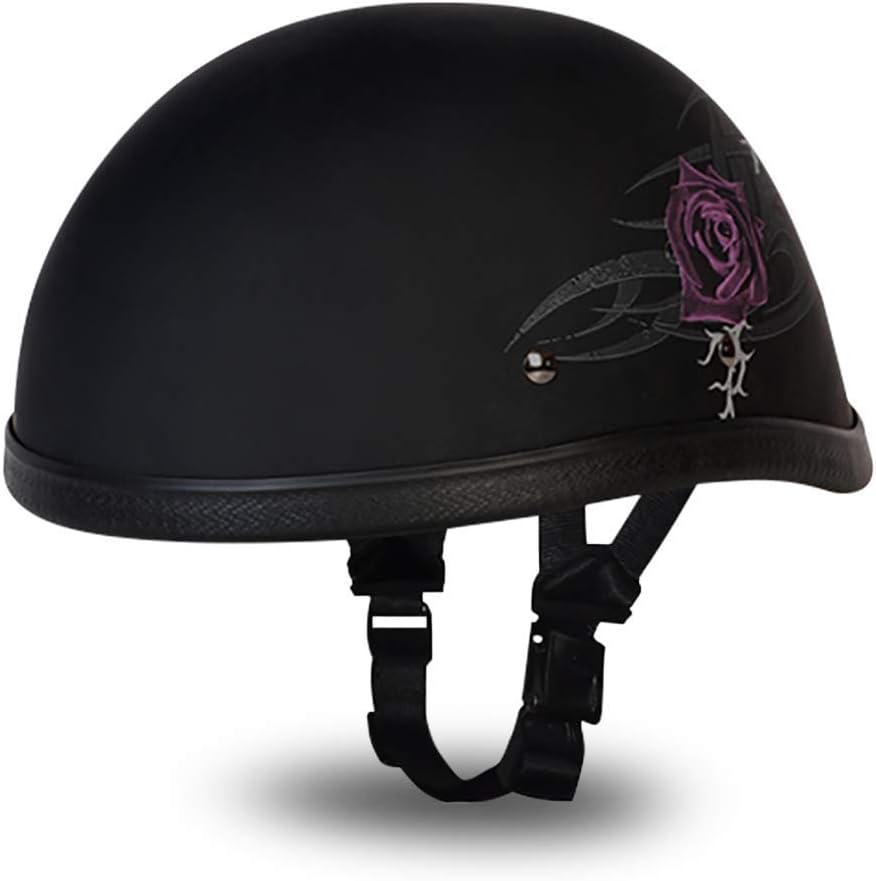 Daytona Helmets Graphics Bicycle Helmets for Men - Novelty Half Helmet with Breathable Liner - Retro Skull Cap – Eagle Headgear with Head Wrap