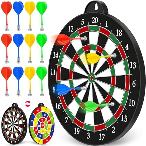 Dart Board - 12pcs Magnetic Darts - Excellent Indoor Game and Party Games