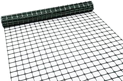 TENAX Garden Fence - Green, Durable, Lightweight - 3' x 25' - Plastic