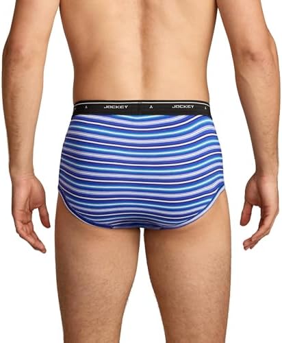 Jockey Classic Full Rise Brief- 3 Pack - 100% Cotton Underwear for Men