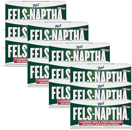 Fels Naptha Laundry Soap & Stain Remover Bar, Pack of 3
