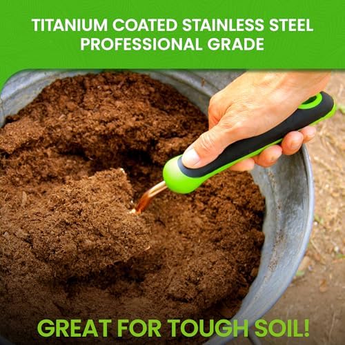 Garden Guru Heavy Duty Garden Trowel Hand Shovel for Gardening - Strong Stainless Steel - Rust Resistant - Ergonomic Grip - Perfect Trowel Garden Tool for Soil Digging Planting Transplanting Weeding