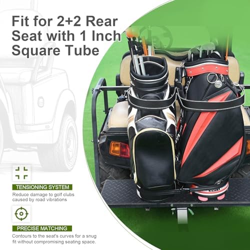 Universal Golf Cart Rack, Bag Holder Bracket for Yamaha EZGO Club Car Kits