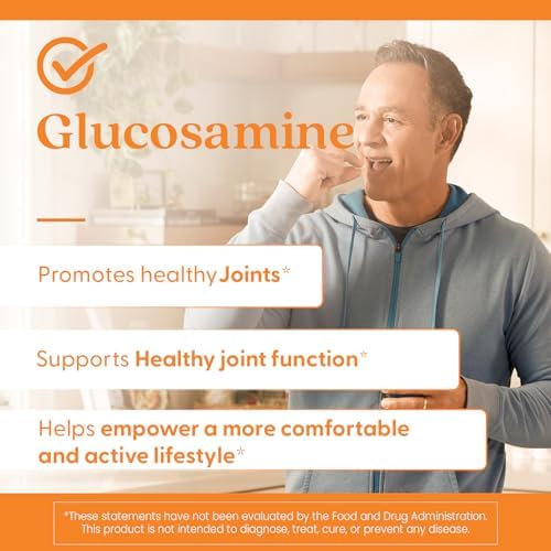 Doctor's Best Glucosamine Supplement for Men & Women - Glucosamine 1500mg Per 2 Capsules, Joint Health Support for Adults, Gluten Free, Non GMO