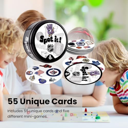 Masterpieces NHL Unisex-Teen Spot It! Card Game
