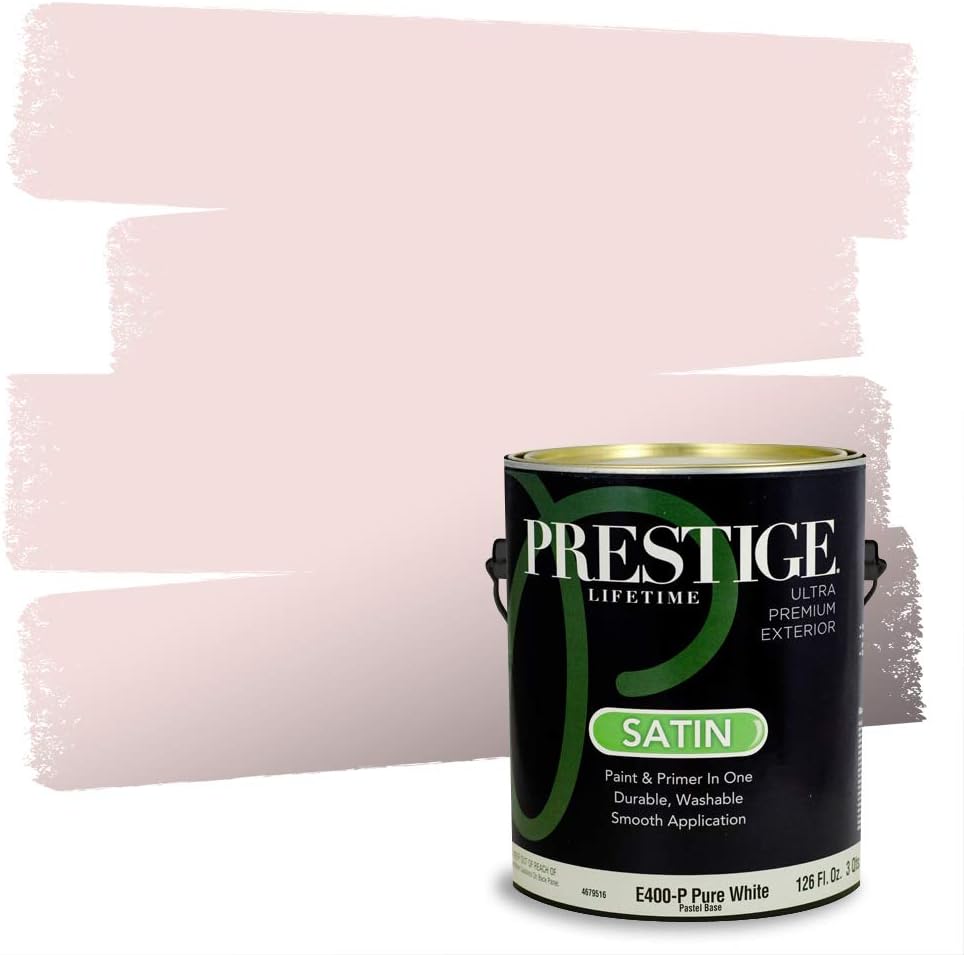 PRESTIGE Paints Exterior Paint and Primer In One, 1-Gallon, Satin, Comparable Match of Sherwin Williams* Grenadine*