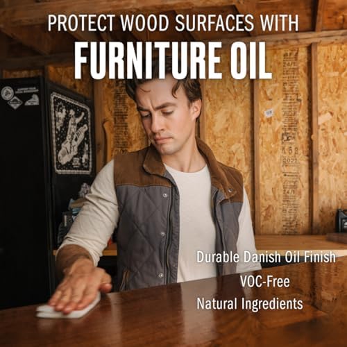 WALRUS OIL - Furniture Oil, 100% Natural. Finish, Restore, and Protect Wood. VOC-Free, (128oz) 1 Gallon