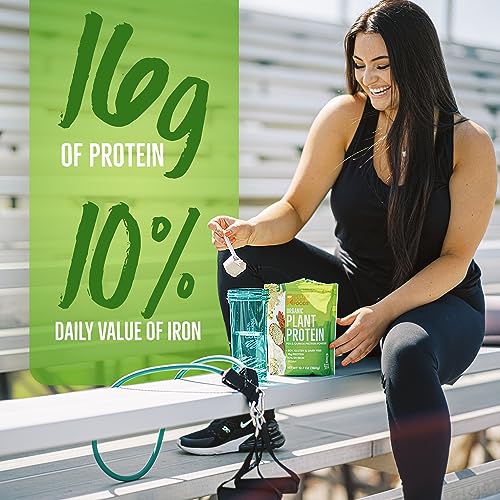 BetterBody Foods Organic Plant Protein Powder 12.7 Oz, Unflavored, Isolate