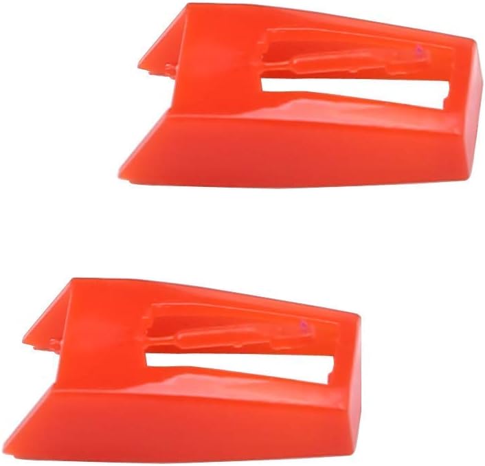 Phonograph Record Player Stylus Needle for Crosley NP1 and NP6 - Pack of 2… (Red)