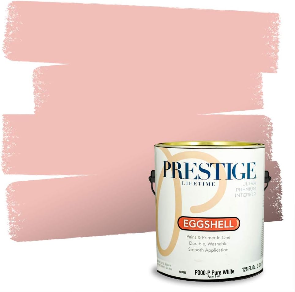 PRESTIGE Paints Exterior Paint and Primer In One, 1-Gallon, Satin, Comparable Match of Sherwin Williams* Real Red*
