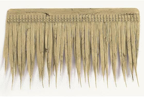 19in x 11in Outdoor UV-Proof IFR Artificial Thatch Shingle -Natural (Pack of 15)