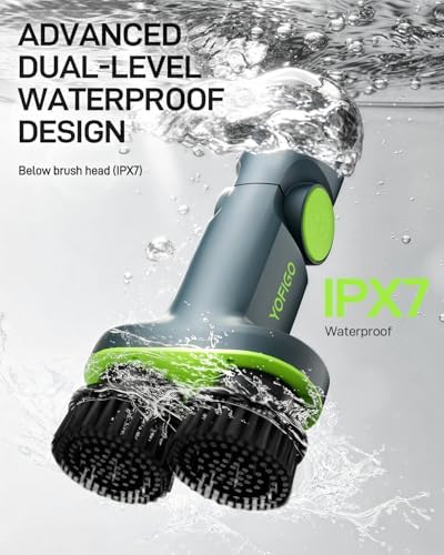 Electric Spin Scrubber Cordless Cleaning Brush | Adjustable Handle and Powerful Motor for Deep Cleaning Bathroom, Tile, Shower