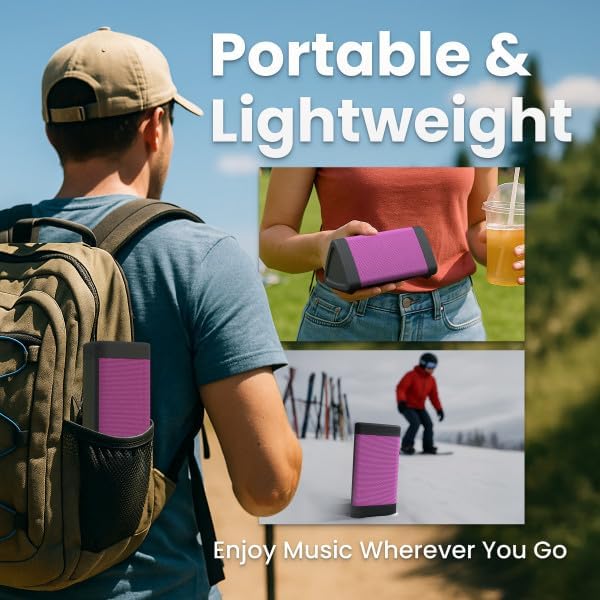 OontZ Angle 3 Gen 4 Portable Bluetooth Speaker, 12W, 24-Hour Playtime | Compact 12W Bluetooth speaker with clear sound, 24-hour playtime, 100-ft range, IPX5 waterproof, AUX Input.