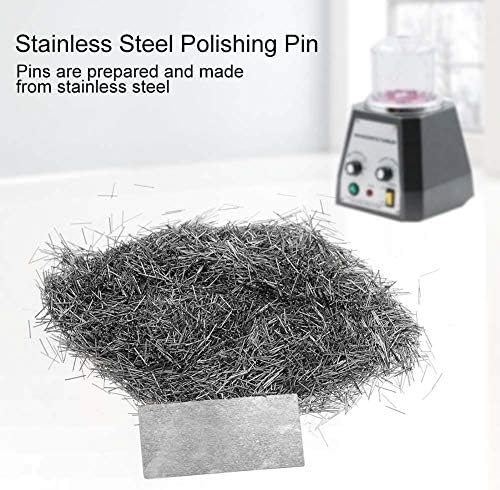 Stainless Steel Polishing, Tumbler Finishing Pins 0.2mm/ 0.3mm/0.4mm/0.5mm X 5mm Pins Tumbler Mag Polishers -100g (0.2mm)