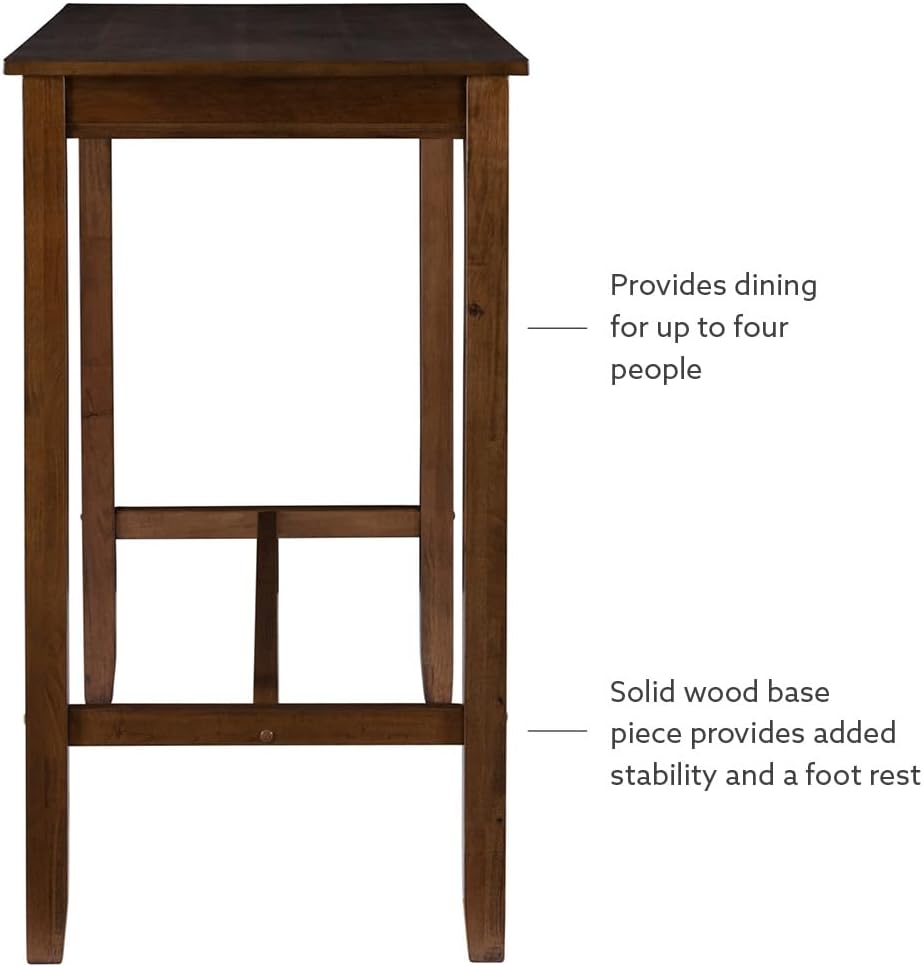Linon Claridge Rustic Wood 36 inch Height Pub Table