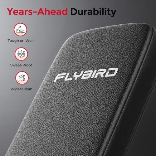 FLYBIRD WB5 Weight Bench, ASTM-Certified 800LBS Adjustable Weight Bench Workout Bench Foldable for Home Gym