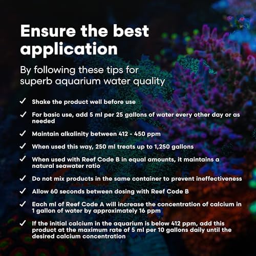 Brightwell Aquatics ABARCA2L Reef Code A Liquid Salt Water Conditioners for Aquarium, 67.6-Ounce