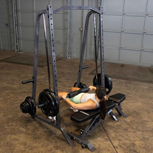 Body Solid Smith Machine Package - Strength Training Weight Cage Squat Rack System Ideal for Home and Commercial Gyms