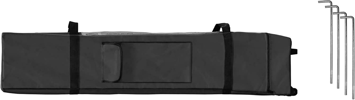 Caravan Canopy V Series 12 by 12 Foot Outdoor Shade Instant Canopy Kit with Steel Frame and 150D Polyester Canopy Top, 3 Leg Height Settings