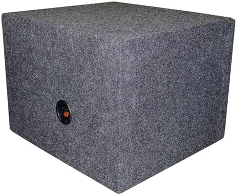 QPower 15 Inch Single Vented Subwoofer Enclosure Box for Car Audio System