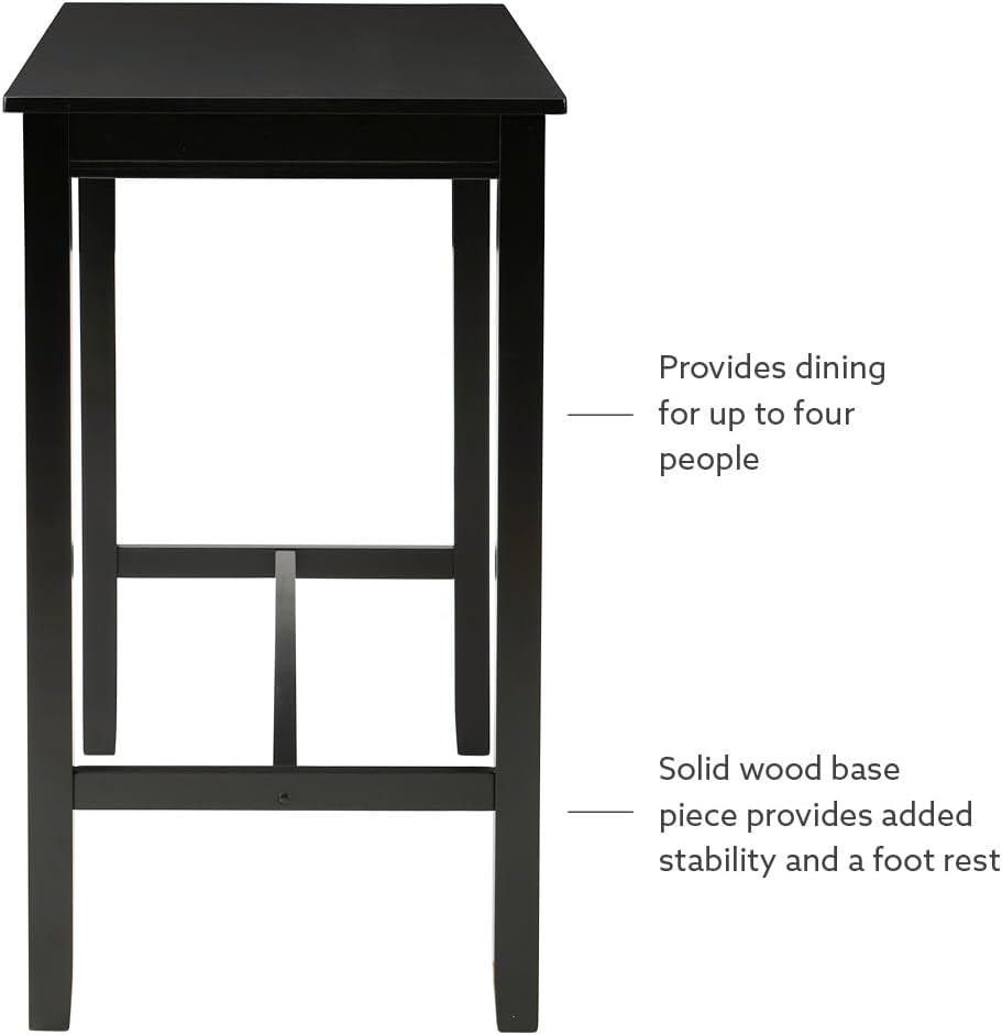 Linon Claridge Rustic Wood 36 inch Height Pub Table