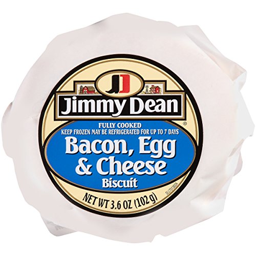 Jimmy Dean Butcher Wrapped Bacon, Egg & Cheese Biscuit, 3.6 oz (12 count)