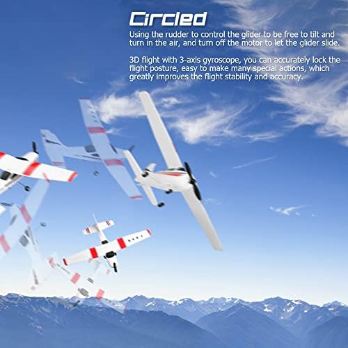 GoolRC WLtoys F949S RC Airplane, 2.4Ghz 3CH RC Plane with Gyroscope, EPP Remote Control Airplane, Easy to Fly RC Aircraft with 3 Batteries