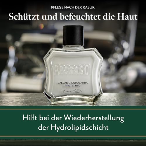 Proraso After Shave Balm - Aloe Vera & Vitamin E - Protective After Shave Cream Formula for Dry