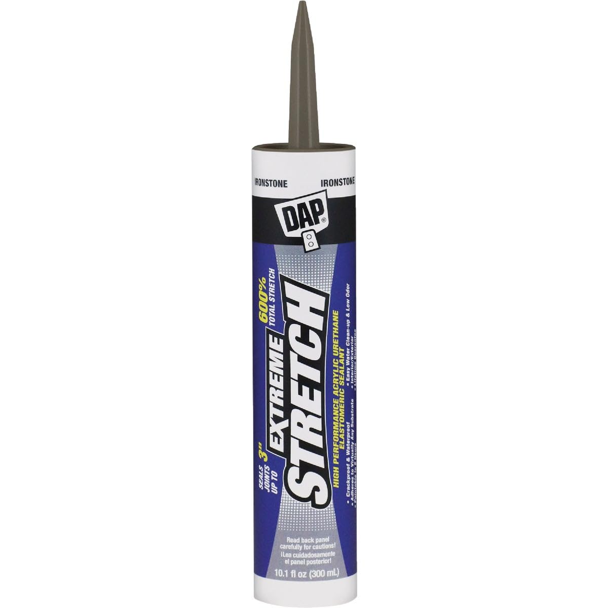 DAP Extreme Stretch Acrylic Urethane Premium Elastomeric Sealant, White, 10.1 Oz (7079818715)