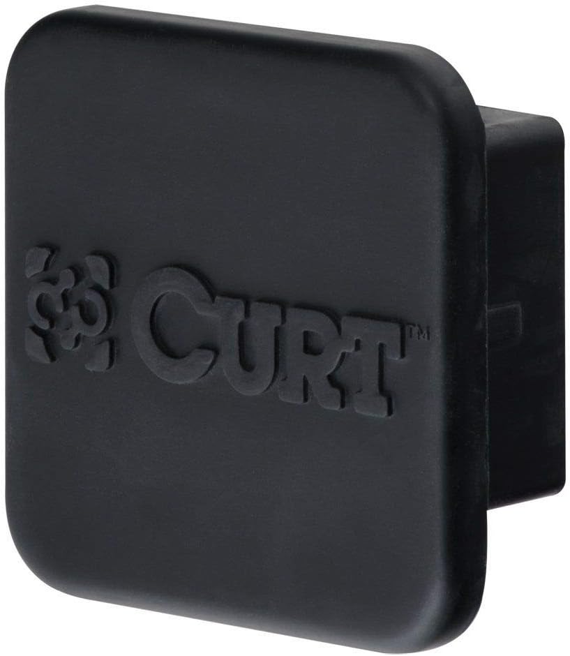 Curt 13153 22272 Class 3 Trailer Hitch with 2 Inch Receiver and 2 Inch Rubber Hitch Tube Cover Bundle for Hyundai Santa Fe and Santa Fe XL