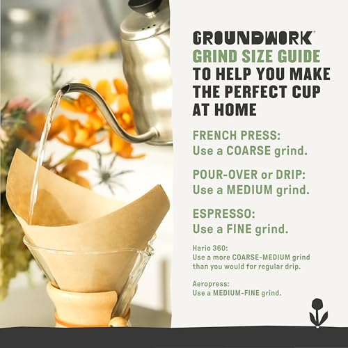 GROUNDWORK B*tches Brew Whole Bean Coffee Dark Roast Blend - USDA Organic Signature Blend Coffee Beans - 12oz Bag (Pack of 1)