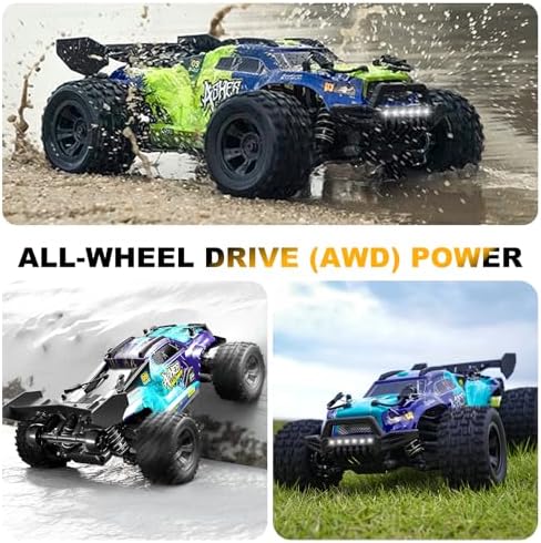 1:18 Scale All-Terrain RC Car for Adults - 40+KM/H High Speed 4WD Off-Road Remote Control Truck with 2 Rechargeable Batteries