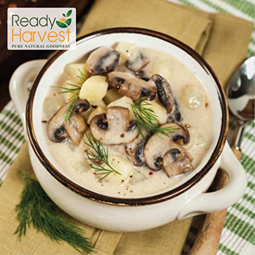 Ready Harvest Freeze-Dried Mushroom for Emergency Food Supply | Camper Must-Haves Camping Essentials | Hurricane Preparedness Items, Survival Food