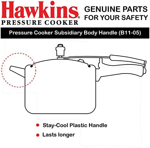Hawkins Pressure Cooker New Subsidiary Handle(B11-05) 1 Unit-3.5 Litre to 12 Litre(Except Contura)