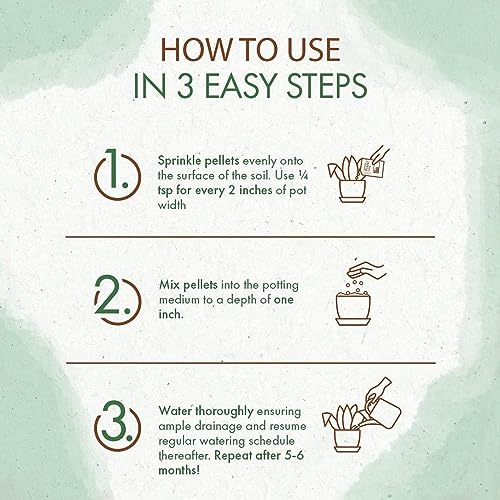 Indoor Plant Food, Slow Release Formula for Houseplants, 5oz