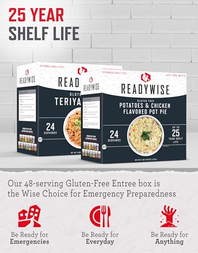 READYWISE Emergency Food Supply Freeze Dried Vegetables, 72 Servings