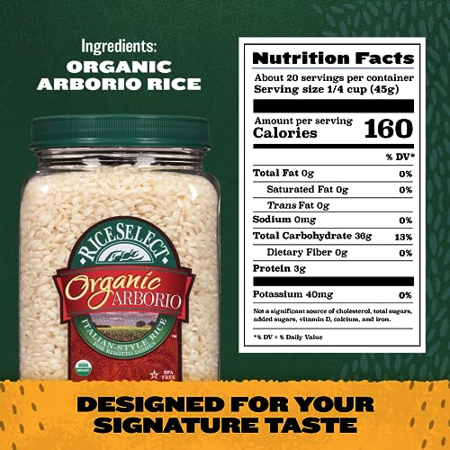 RiceSelect Organic Texmati White Rice, Long-Grain Basmati Rice