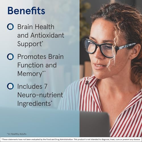 Jarrow Formulas Neuro Optimizer with 7 Neuro-Nutrient Ingredients, Dietary Supplement for Brain Health, Function, and Antioxidant Support