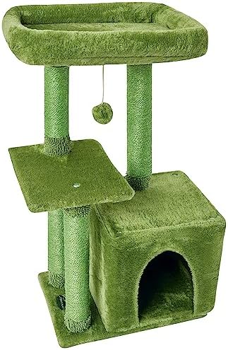 Cute Cat Tree Kitten Cat Tower Condo Cat Furniture Sisal Scratching Posts G