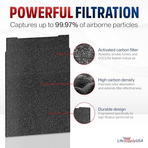 1183054K HEPA Filter Replacement Compatible with Whirlpool Whispure AP450, AP510, WP500 & Kenmore 83200, 83375, 83230 Air Purifiers by LifeSupplyUSA