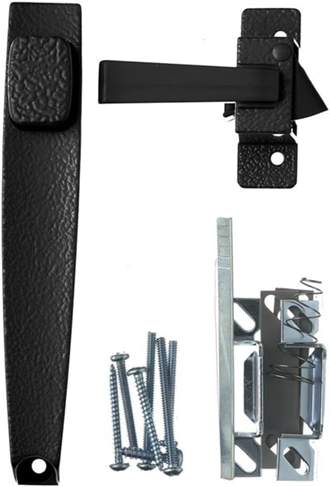 HAMPTON PRODUCTS-WRIGHT V398BL Push Button Latch, Black