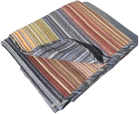 Greenland Home Katy Reversible 100% Cotton Throw Blanket