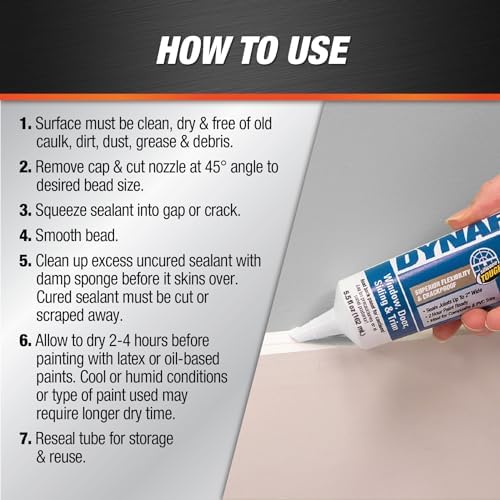 DAP Dynaflex 230 Premium Elastomeric Sealant, Clear, 5.5 Oz (7079818860)