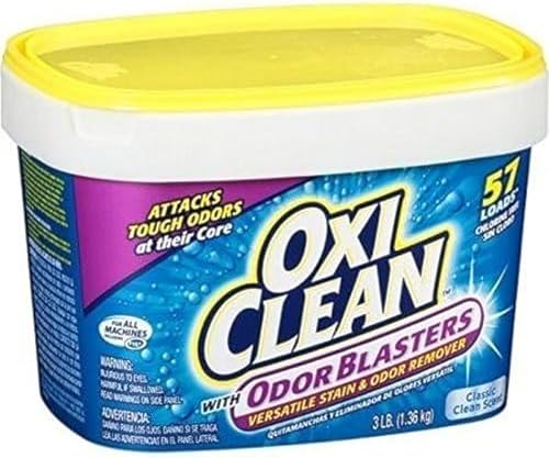OxiClean with Odor Blasters Classic Clean Scent Versatile Stain and Odor Remover, 3 lb.