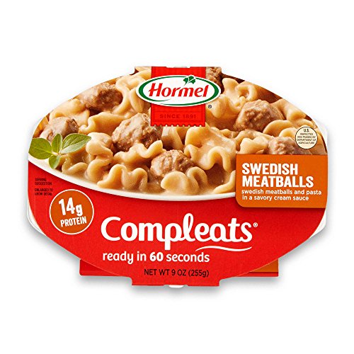 HORMEL COMPLEATS Meatloaf & Gravy With Mashed Potatoes, 9 oz. (6 Pack) | Heat and Eat, Microwave Meals, Prepared Foods