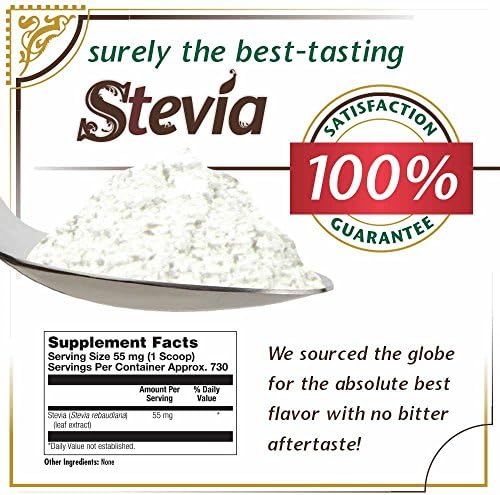 KAL Sure Stevia Extract Powder, Low Carb, Plant Based Stevia Sweetener, Great Taste, Zero Calories, Zero Sugar, Low Glycemic & Perfect for a Keto Diet, 60-Day Guarantee, Approx. 1820 Servings, 3.5oz | Zero Calorie Sweetener - Organic, Keto Friendly & Low…